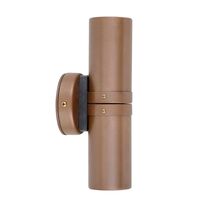 GU10 Exterior Wall Pillar Spot Lights (Aged Copper) IP54