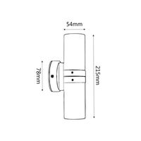 GU10 Exterior Wall Pillar Spot Lights (Light Weight Copper) IP54