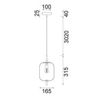 PINO: Interior Opal Matte / Smokey Black Mirror Finish Jar Pendant Lights