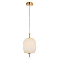 PINO: Interior Opal Matte / Smokey Black Mirror Finish Jar Pendant Lights