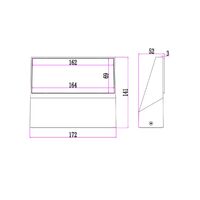 PLANA: Exterior LED Adjustable Wedge Surface Mounted Wall Lights IP65