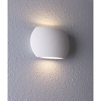 REMO: Surface Mounted LED Exterior Curved Up/Down Wall Lights IP54