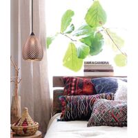 RICTUS: Bohemian Glass with Quadrilateral Segments Ellipse Shape Pendant Lights