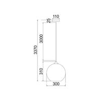 ROCHE: Interior Wine Glass Shape Matte Gold / Chrome Glass Pendant Lights