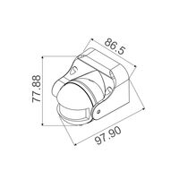 SENS012-013: Adjustable Infrared PIR Surface Mounted Sensors IP44