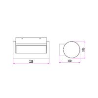 SOMBRA: Exterior LED Adjustable Eyelid Surface Mounted Wall Lights IP65