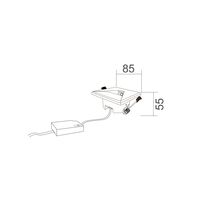 Interior LED Tri-CCT Recessed Square Step Lights