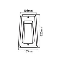 STE: LED Exterior Recessed Rectangular Step / Wall Lights IP54