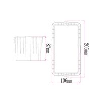 STE: LED Exterior Recessed Rectangular Step / Wall Lights IP54