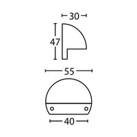 STE: Exterior LED 12V Bronze/ Brass Eyelid Step / Wall Lights IP65