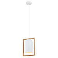 SWING: Oblong Wood Frame Pendant Lights