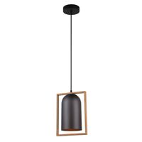 SWING: Oblong Wood Frame Pendant Lights