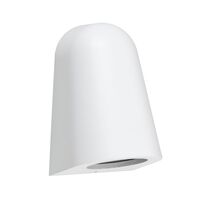 TORQUE: Exterior GU10/MR16 Matte White Surface Mounted Cone Wall Lights IP65