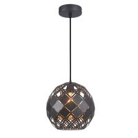 TUILE: Interior Large Embossed Tiled Iron Wine Glass Shape Pendant Lights