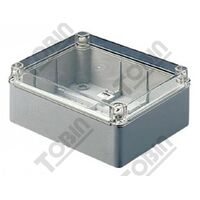 PVC Electrical Enclosure | Clear Lid & Grey Body | IP56 Rated | by Tobin