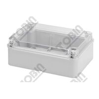 PVC Electrical Enclosure | Clear Lid & Grey Body | IP56 Rated | by Tobin