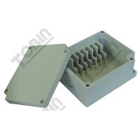 Terminal Box ABS | 6 Side-Mounted Double Terminals | 2 Levels | by Tobin