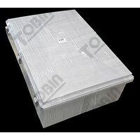 IP66 ABS Electrical Enclosure | Durable Grey Body & Hinged Lid | Weatherproof Design | by Tobin