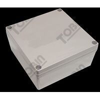 ABS Electrical Enclosure Box | IP66 Rated | Screw Mount Lid | Grey | by Tobin
