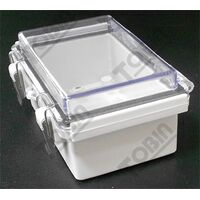ABS Enclosure IP66 Grey Body with Hinged Clear Lid | Durable Protection | by Tobin