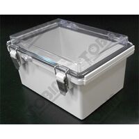 ABS Electrical Enclosure Box | IP66 Rated | Hinged Clear Lid | by Tobin