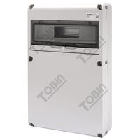 Din Enclosure 14 Pole | IP65 Rated | Accessory Pan Included | by Tobin