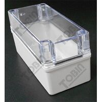 IP66 ABS Electrical Enclosure | Grey Body & Clear Screw Lid | Durable & Impact Resistant | by Tobin
