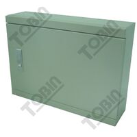 Load Centre 1 x 16 Pole Grey | IP40 Rated | Metal Construction | by Tobin