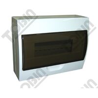 Load Centre 12 Pole Surface Mount Door | Transparent Design | Weatherproof Enclosure | by Tobin