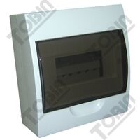 Load Centre 8 Pole Surface Mount Door | Transparent Door | Weatherproof Enclosure | by Tobin