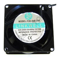 80mm Axial Cooling Fan | 240VAC Operation | Compact Design | by Tobin