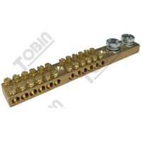 Earth Bars 165A 12 Pole | Robust Construction | Numbered for Easy Identification | by Tobin