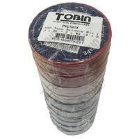 PVC Tape Roll Packet of 10 | Mixed Colors | Durable Electrical Insulation | by Tobin