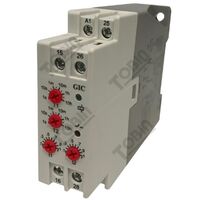Timer Asymmetric On-Off 2 C-O | 24-240V AC/DC | 2 Change-Over Contacts | by Tobin