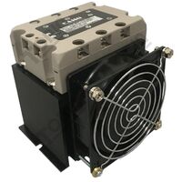 Solid State Relay 3 Phase 60A | 220-440V AC | 10-32V DC Input | SCR Unit & Heat Sink | by Tobin