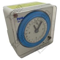 Time Clock Analogue 1 Channel | 54mm Wide | 24-Hour Format | Din Mount Design | 70-Hour Battery Backup | by Tobin