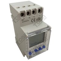 Digital Time Clock 2 Channel | 7 Day Programmable | DIN Rail Mount | 36mm Width | by Tobin
