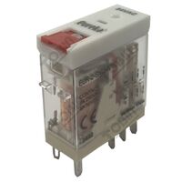 Eureka 2 Pole Relay 12VAC | DPDT Configuration | Slimline Design with LED Indicator | Test Button Feature | by Tobin