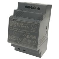 Power Supply 85-264VAC In 24VDC 2.5A Out 60W | Compact Design | Energy Efficient | by Tobin