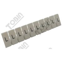 Terminal Label Suit TBN Range 2.5mm | DIN Terminal Marker | L1-L2-L3-N-Pe Labels | by Tobin