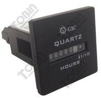 Hour Run Meter Square Face | 90-264VAC | Accurate Hour Measurement | Panel Mount Design | by Tobin
