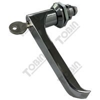 L Handle Single Hole Mount | Chrome Finish | CL001 Key Included | by Tobin