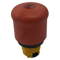 Emergency Stop Illuminated Pull To Release Button | Enhanced Visibility | 22mm Panel Mount | by Tobin