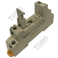 Relay Base Slimline Screwed Terminal for 1P G2R-1 | Space-Saving Design | Secure Wiring | Durable Insulating Plastic | by Tobin