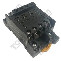 Relay Base Screwed Clamp 4 Pole | 14 Pin Compatible with LY4 | Secure Wiring Connection | by Tobin