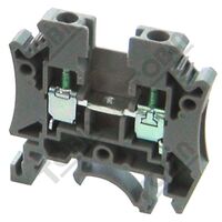 Terminal Din Mount 6mm Grey | 41A Current Rating | Durable Design | Compact for Easy Mounting | by Tobin