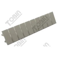 Terminal Label for TBN Range | 2.5mm DIN | Blank for Custom Labeling | Durable Plastic | by Tobin
