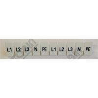 Terminal Label for TBN Ran 4.0mm | Durable Plastic | Clear Marking for L1-L2-L3-N-Pe | by Tobin