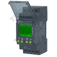 Digital Time Clock Crono 36mm Pro | 7-Day Programming | 240VAC | Compact Panel Mount | by Tobin