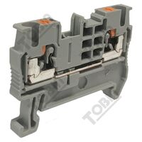 PT Termil 1 Level Feed Through Terminal Block | 2.5mm² | 30A Rated | Push-in Connection | by Tobin
